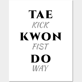 Taekwondo Minimalist Posters and Art